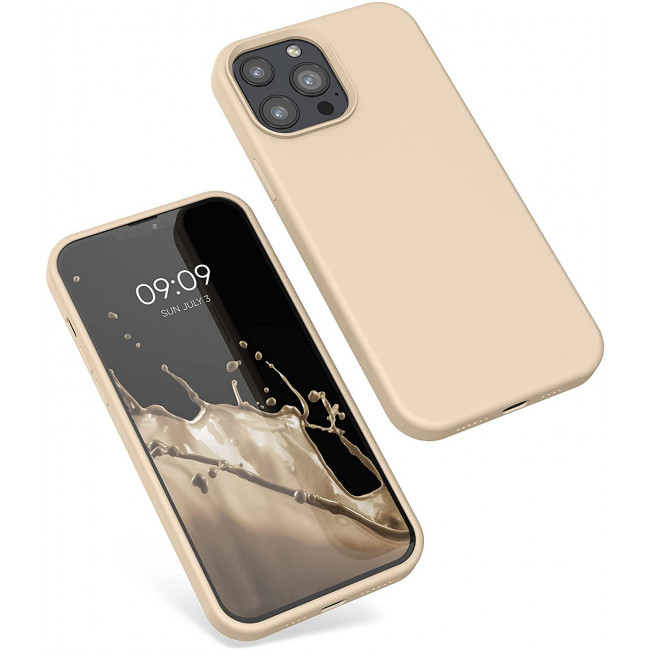 KW iPhone 13 Pro Max Θήκη Σιλικόνης Rubberized TPU - Mother of Pearl - 55881.154