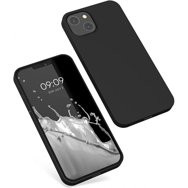 KW iPhone 13 Θήκη Σιλικόνης TPU - Matte Dark Grey - 55944.47