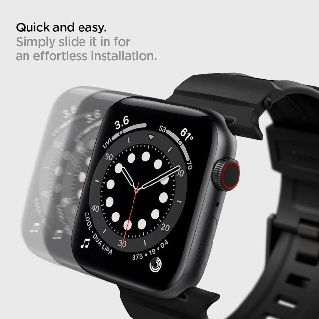 Spigen Λουράκι Apple Watch 2 / 3 / 4 / 5 / 6 / 7 / 8 / 9 / SE - 38 / 40 / 41 mm Rugged- Matte Black