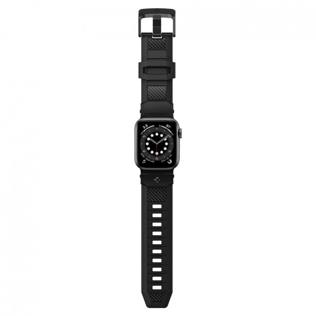 Spigen Λουράκι Apple Watch 2 / 3 / 4 / 5 / 6 / 7 / 8 / 9 / SE - 38 / 40 / 41 mm Rugged- Matte Black