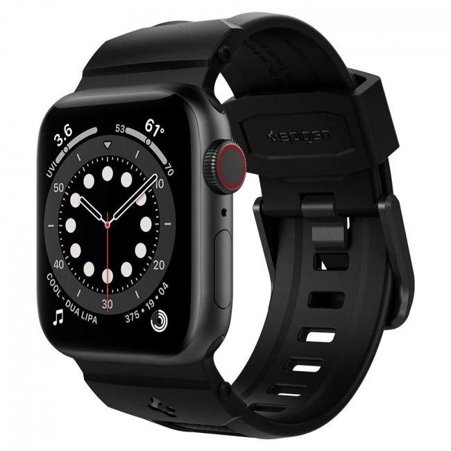 Spigen Λουράκι Apple Watch 2 / 3 / 4 / 5 / 6 / 7 / 8 / 9 / SE - 38 / 40 / 41 mm Rugged- Matte Black