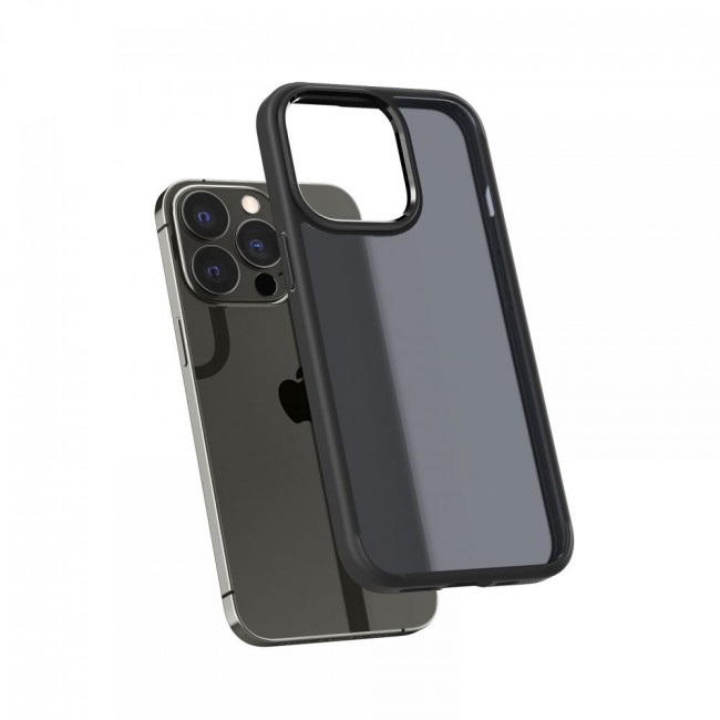 Spigen iPhone 13 Pro Max Ultra Hybrid Σκληρή Θήκη με Πλαίσιο Σιλικόνης - Matte Frost Black