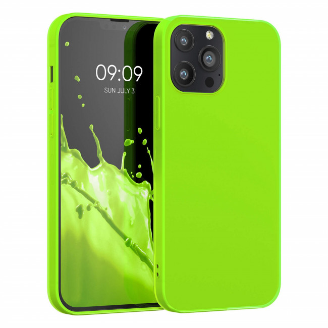 KW iPhone 13 Pro Max Θήκη Σιλικόνης TPU - Neon Yellow - 55970.75