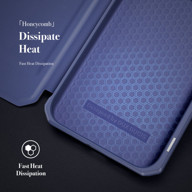 Dux Ducis iPhone 13 Skin X Flip Stand Case Θήκη Βιβλίο - Blue