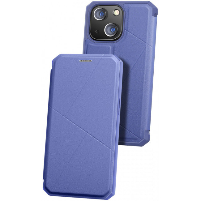 Dux Ducis iPhone 13 Skin X Flip Stand Case Θήκη Βιβλίο - Blue