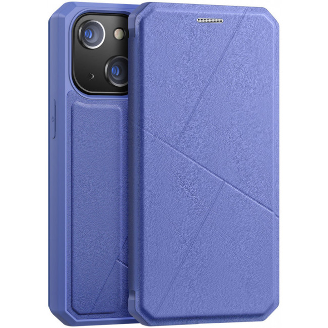 Dux Ducis iPhone 13 Skin X Flip Stand Case Θήκη Βιβλίο - Blue