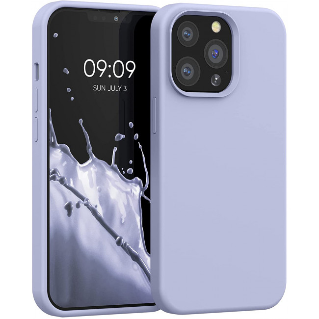 KW iPhone 13 Pro Θήκη Σιλικόνης Rubberized TPU - Pastel Lavender - 55880.139