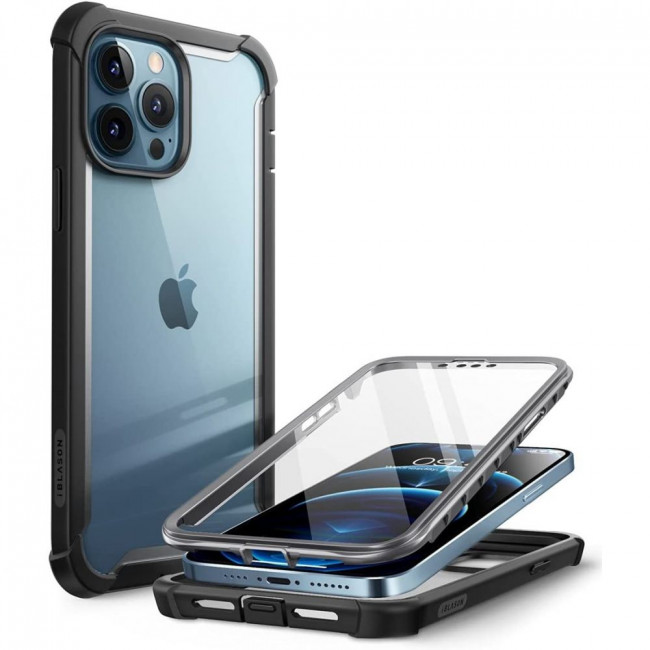 i-Blason iPhone 13 Pro Ares Σκληρή Θήκη με Πλαίσιο Σιλικόνης και Προστασία Οθόνης - Black