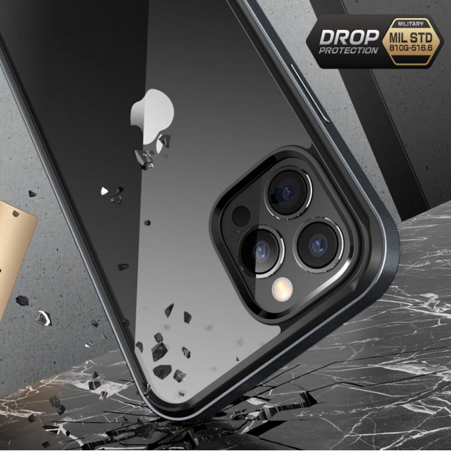 Supcase iPhone 13 Pro UB Edge Pro Σκληρή Θήκη με Προστασία Οθόνης - Black