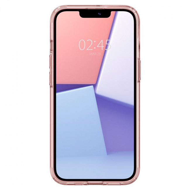 Spigen iPhone 13 Ultra Hybrid Σκληρή Θήκη με Πλαίσιο Σιλικόνης - Rose Crystal