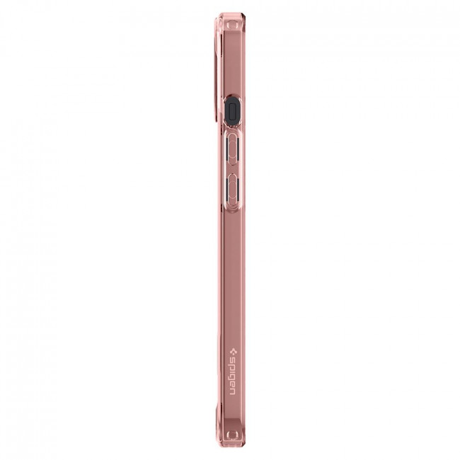 Spigen iPhone 13 Ultra Hybrid Σκληρή Θήκη με Πλαίσιο Σιλικόνης - Rose Crystal