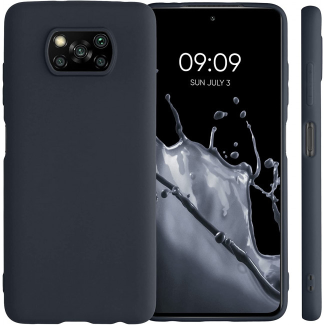 KW Xiaomi Poco X3 NFC / Poco X3 Pro Θήκη Σιλικόνης TPU - Blueberry Blue - 53482.186