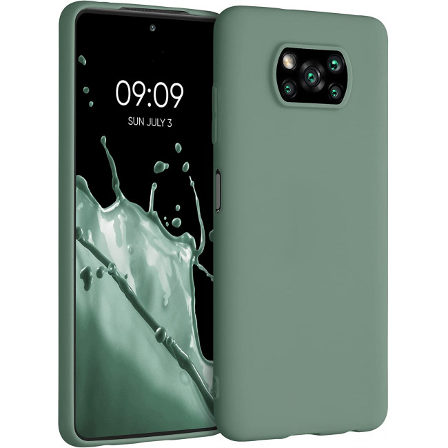 KW Xiaomi Poco X3 NFC / Poco X3 Pro Θήκη Σιλικόνης TPU - Fir Green - 53482.166