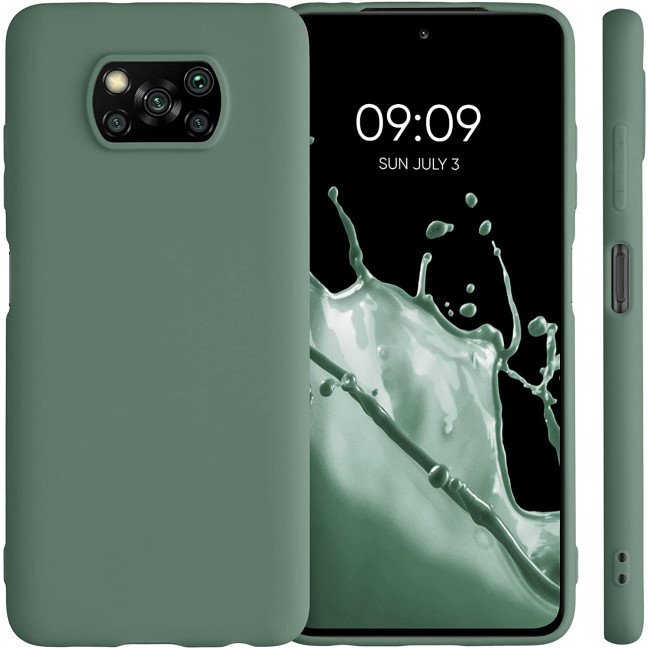 KW Xiaomi Poco X3 NFC / Poco X3 Pro Θήκη Σιλικόνης TPU - Fir Green - 53482.166