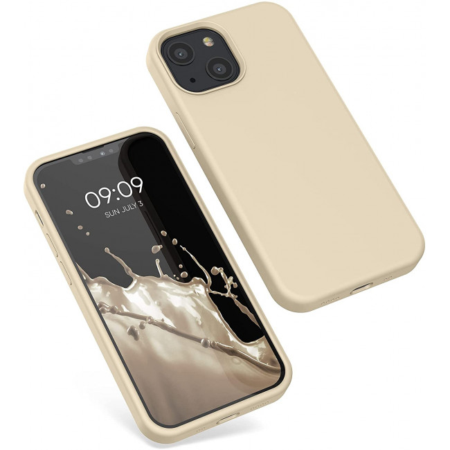 KW iPhone 13 mini Θήκη Σιλικόνης Rubberized TPU - Buttercream - 55877.210