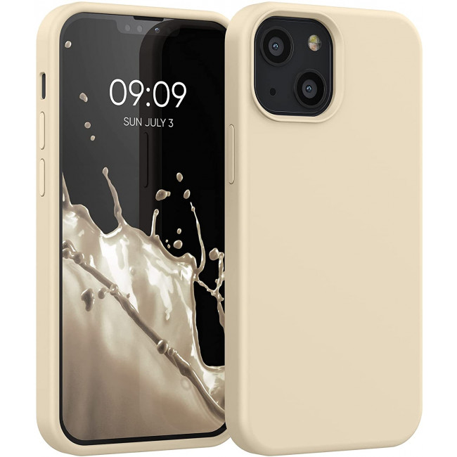 KW iPhone 13 mini Θήκη Σιλικόνης Rubberized TPU - Buttercream - 55877.210