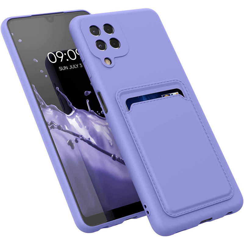 KW Samsung Galaxy A22 4G Θήκη Σιλικόνης TPU - Lavender - 56051.108