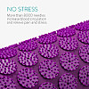 Navaris 2-in-1 Acupressure Mat and Pillow Set Σετ 2 σε 1 Χαλάκι και Μαξιλάρι Μασάζ - Purple - 52759.26.26