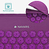 Navaris 2-in-1 Acupressure Mat and Pillow Set Σετ 2 σε 1 Χαλάκι και Μαξιλάρι Μασάζ - Purple - 52759.26.26