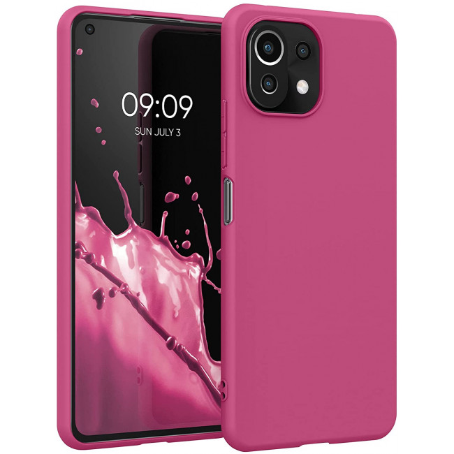 KW Xiaomi Mi 11 Lite / Mi 11 Lite 5G Θήκη Σιλικόνης TPU - Raspberry Sorbet - 54726.213