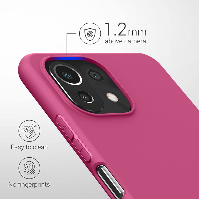 KW Xiaomi Mi 11 Lite / Mi 11 Lite 5G Θήκη Σιλικόνης TPU - Raspberry Sorbet - 54726.213