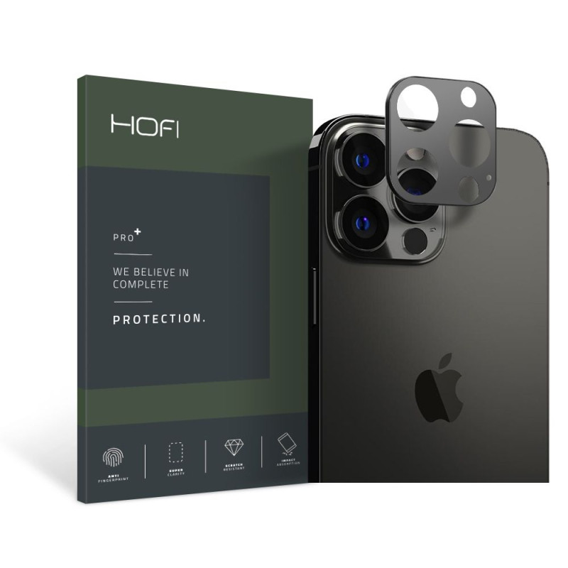 Hofi iPhone 13 Pro / iPhone 13 Pro Max Alucam Pro+ Μεταλλικό Προστατευτικό για την Κάμερα - Black