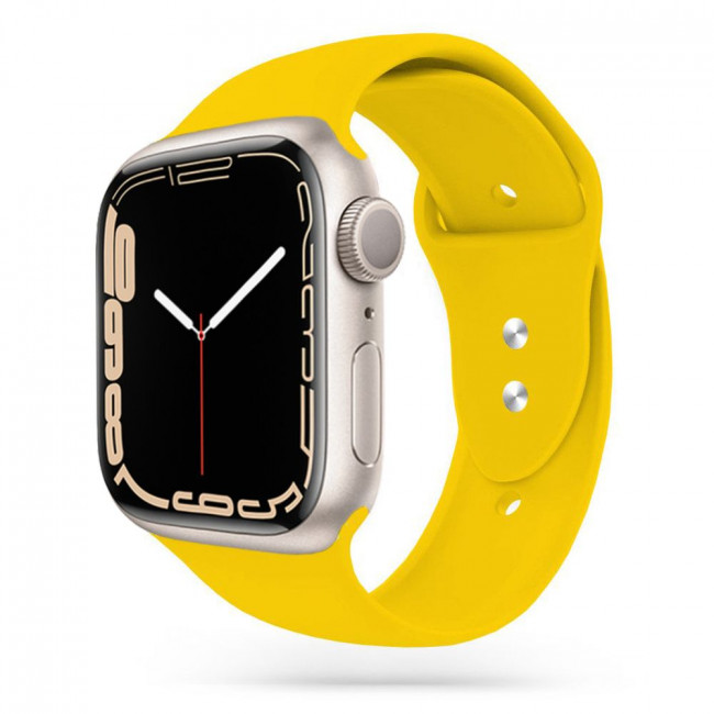 Tech-Protect Λουράκι Apple Watch 2 / 3 / 4 / 5 / 6 / 7 / 8 / 9 / SE / SE 2 / ULTRA / ULTRA 2 - 42 / 44 / 45 / 49 mm IconBand Λαστιχένιο - Yellow