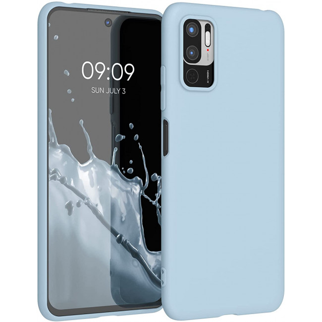 KW Xiaomi Redmi Note 10 5G Θήκη Σιλικόνης TPU - Light Blue Matte - 54947.58