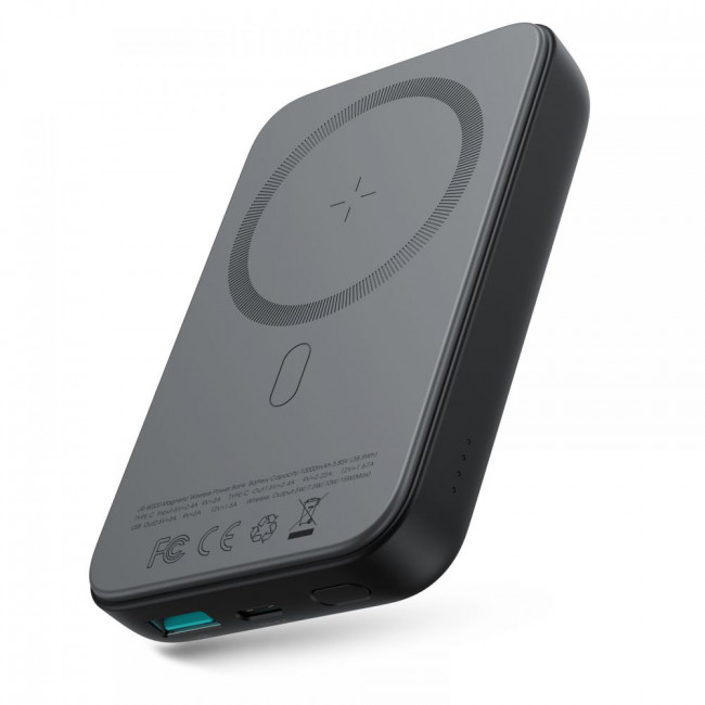 Joyroom JR-W020 Mini Magnetic Wireless PowerBank 10000mAh Ασύρματο PowerBank με MagSafe - Black