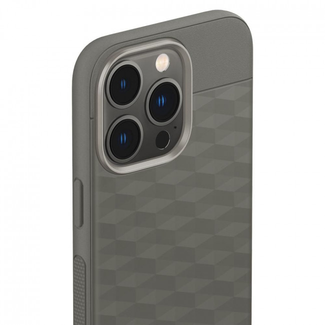 Caseology iPhone 13 Pro Parallax Θήκη Σιλικόνης με Σκληρό Πλαίσιο - Ash Grey