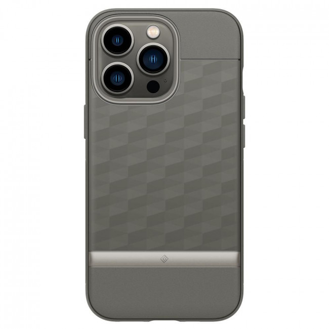 Caseology iPhone 13 Pro Parallax Θήκη Σιλικόνης με Σκληρό Πλαίσιο - Ash Grey