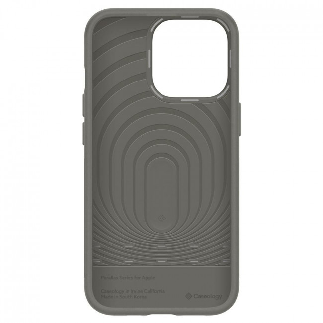 Caseology iPhone 13 Pro Parallax Θήκη Σιλικόνης με Σκληρό Πλαίσιο - Ash Grey