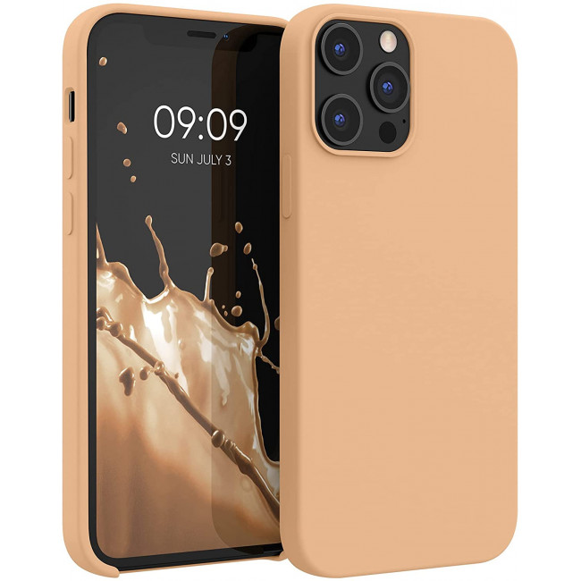 KW iPhone 12 Pro Max Θήκη Σιλικόνης Rubber TPU - Peach Nougat - 52644.194