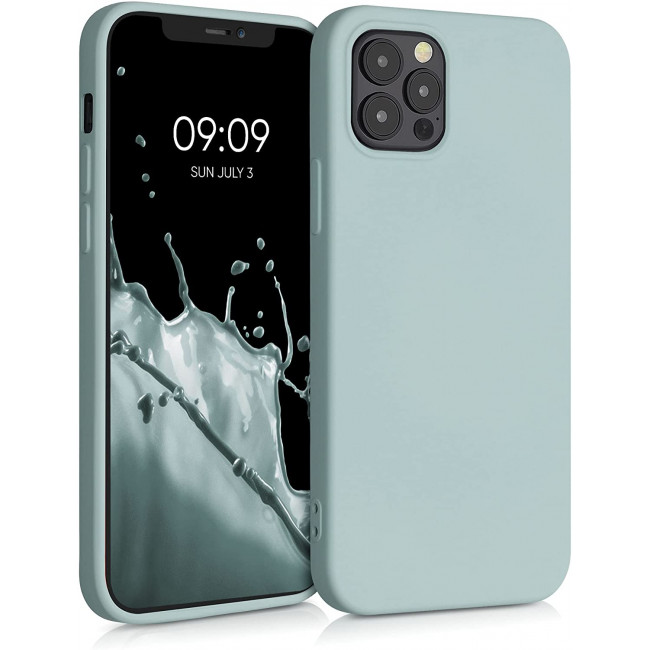 KW iPhone 12 / iPhone 12 Pro Θήκη Σιλικόνης Rubberized TPU - Frosty Mint - 53844.200