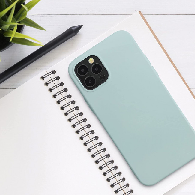 KW iPhone 12 / iPhone 12 Pro Θήκη Σιλικόνης Rubberized TPU - Frosty Mint - 53844.200