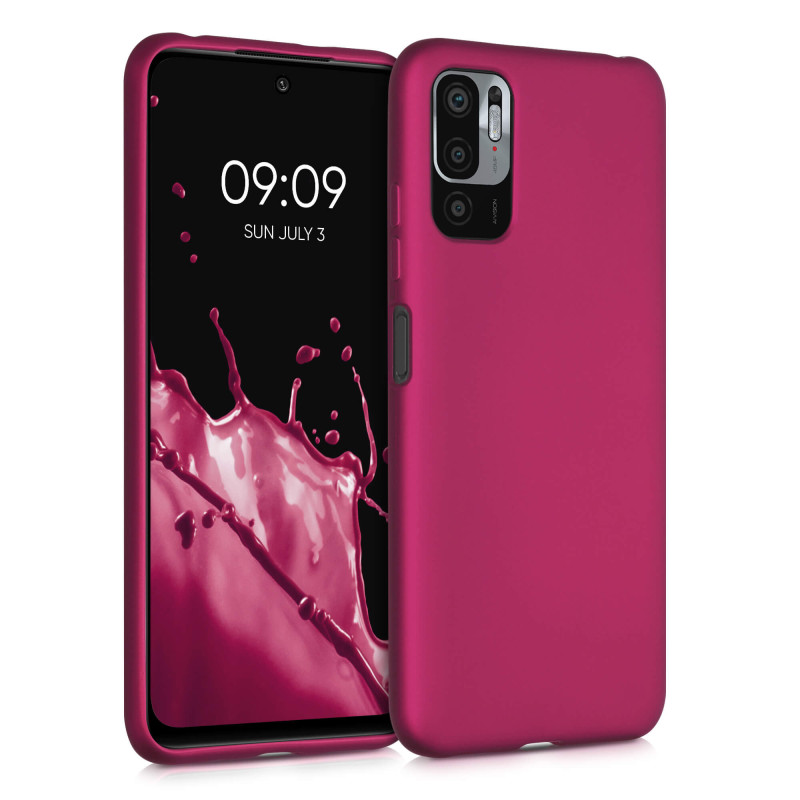 KW Xiaomi Redmi Note 10 5G / Poco M3 Pro 5G Θήκη Σιλικόνης TPU - Metallic Pink - 54949.65