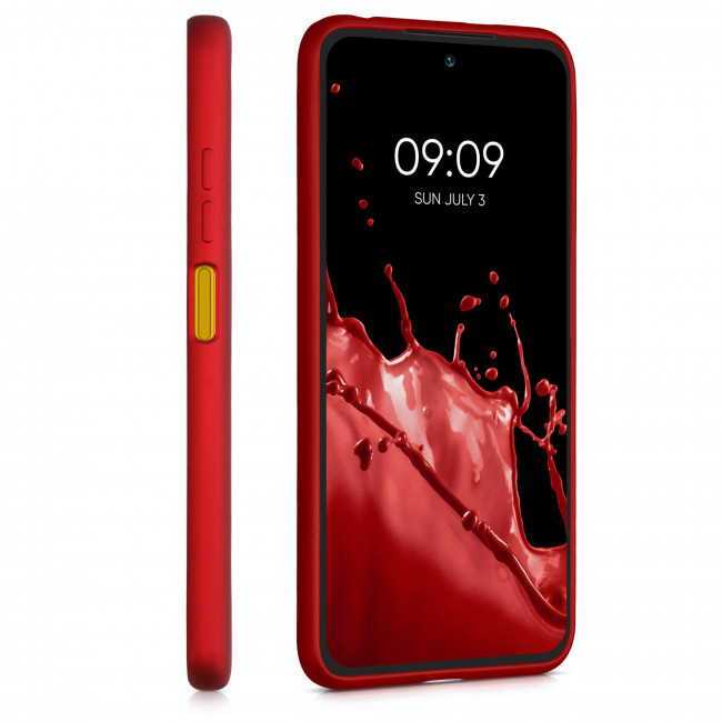 KW Xiaomi Poco M3 Pro 5G Θήκη Σιλικόνης TPU - Metallic Dark Red - 55364.36