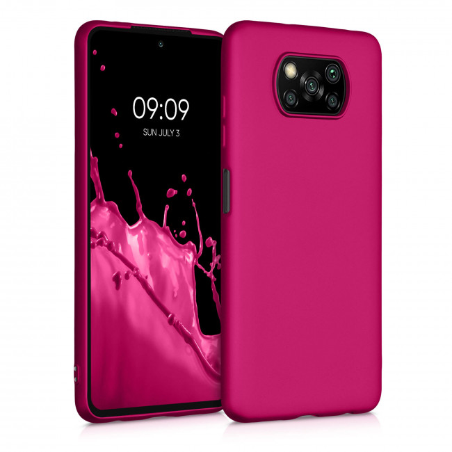 KW Xiaomi Poco X3 NFC / X3 Pro Θήκη Σιλικόνης TPU - Metallic Pink - 53483.65