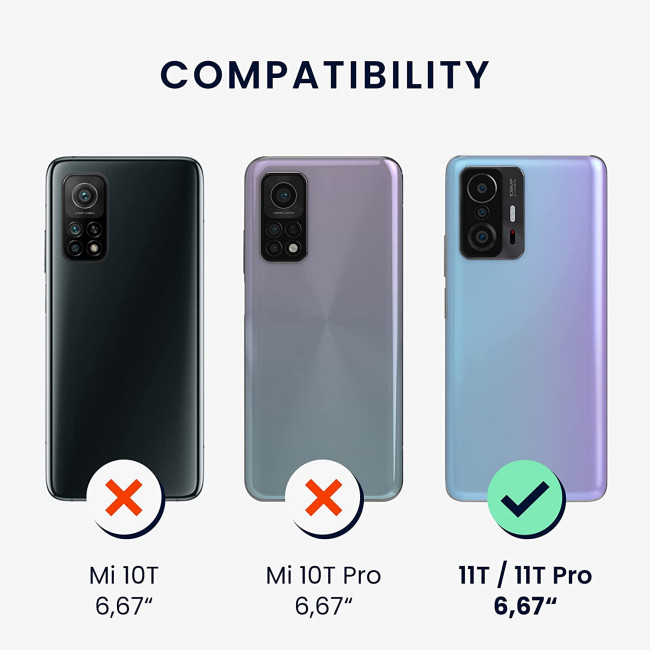 KW Xiaomi 11T / 11T Pro Θήκη Σιλικόνης TPU - Matte Light Blue - 56245.58