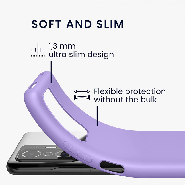 KW Xiaomi 11T / 11T Pro Θήκη Σιλικόνης TPU - Violet Purple - 56245.222