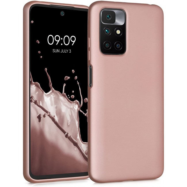 KW Xiaomi Redmi 10 Θήκη Σιλικόνης TPU - Metallic Rose Gold - 56149.31