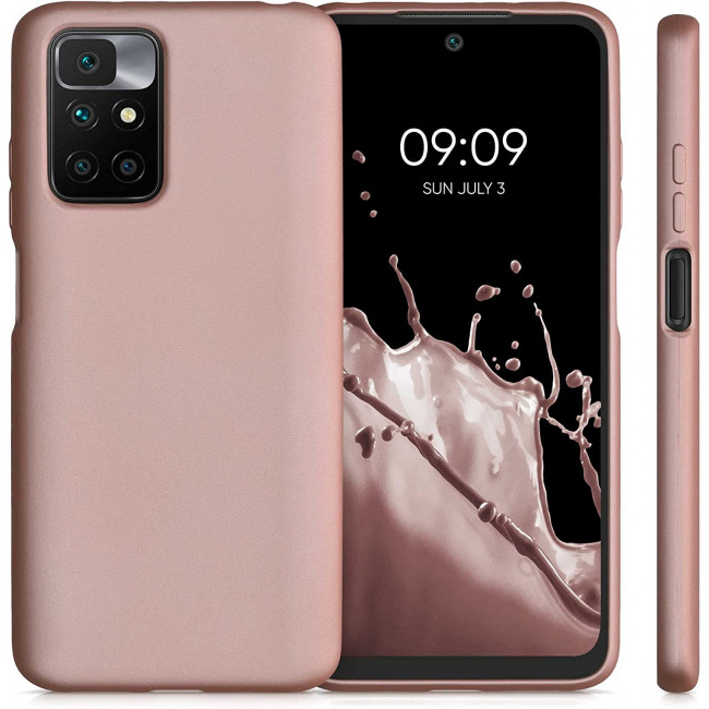 KW Xiaomi Redmi 10 Θήκη Σιλικόνης TPU - Metallic Rose Gold - 56149.31