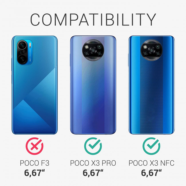 KW Xiaomi Poco X3 NFC / X3 Pro Θήκη Σιλικόνης με Κάλυμμα για την Κάμερα - Red - 54867.09