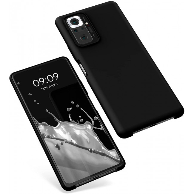 KW Xiaomi Redmi Note 10 Pro Θήκη Σιλικόνης Rubber TPU - Black - 54553.01