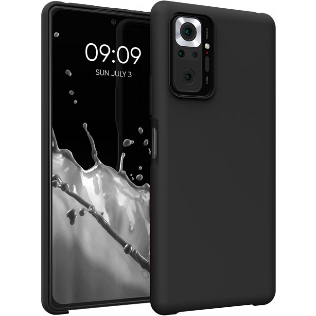 KW Xiaomi Redmi Note 10 Pro Θήκη Σιλικόνης Rubber TPU - Black - 54553.01