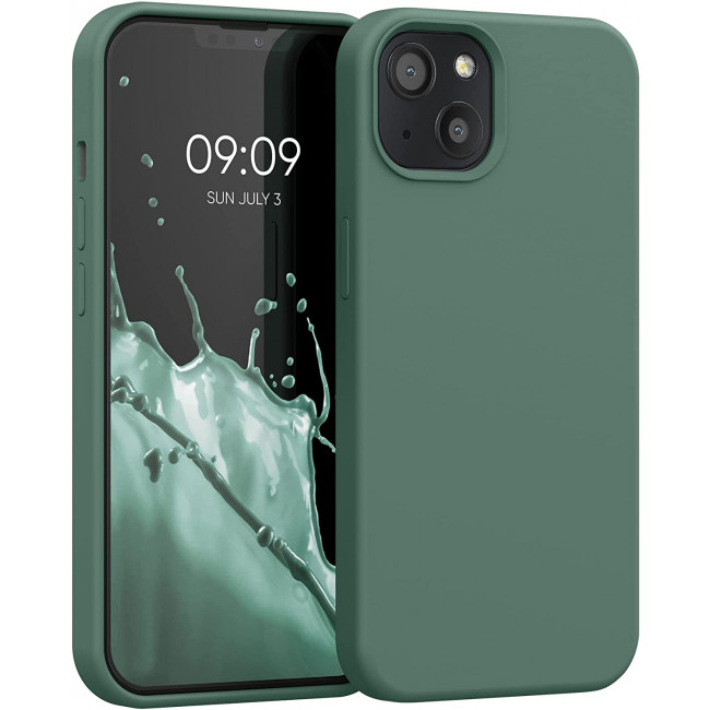 KW iPhone 13 Θήκη Σιλικόνης Rubberized TPU - Forest Green - 55878.166