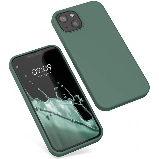 KW iPhone 13 Θήκη Σιλικόνης Rubberized TPU - Forest Green - 55878.166