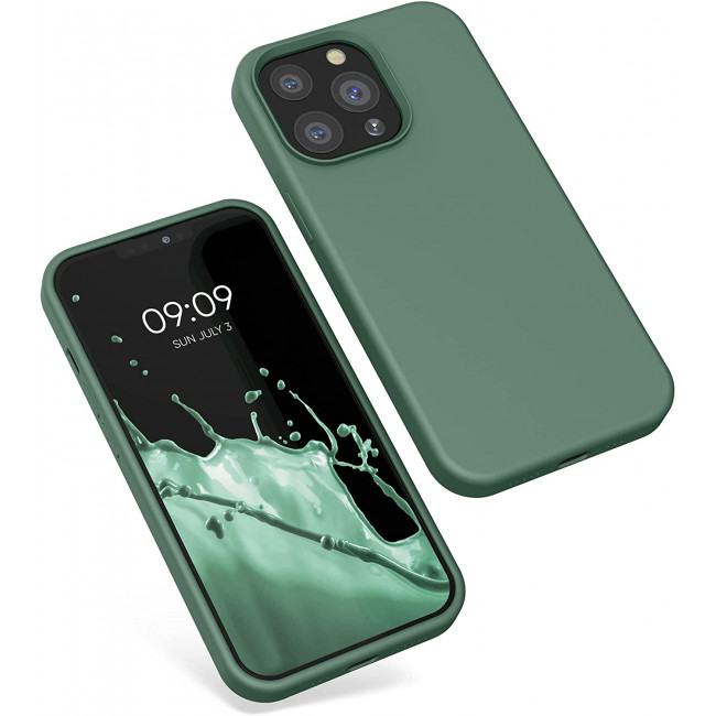 KW iPhone 13 Pro Θήκη Σιλικόνης Rubberized TPU - Forest Green - 55880.166