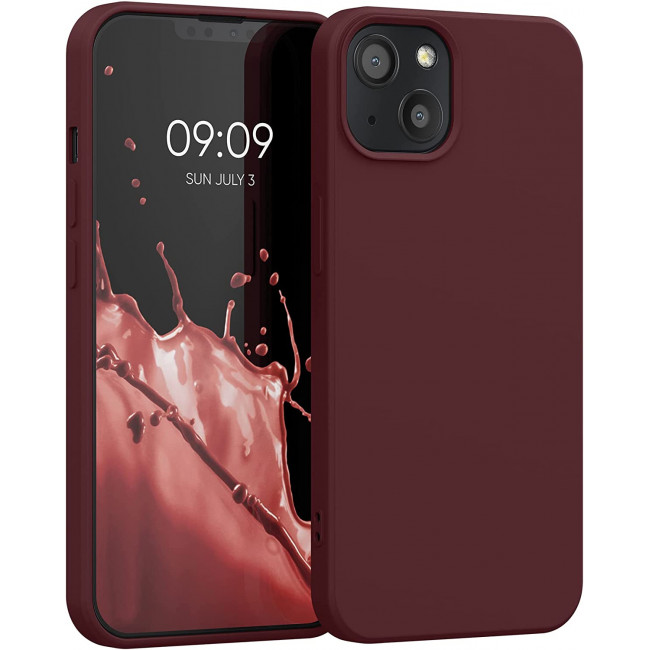 KW iPhone 13 Θήκη Σιλικόνης Rubberized TPU - Rhubarb Red - 55948.209