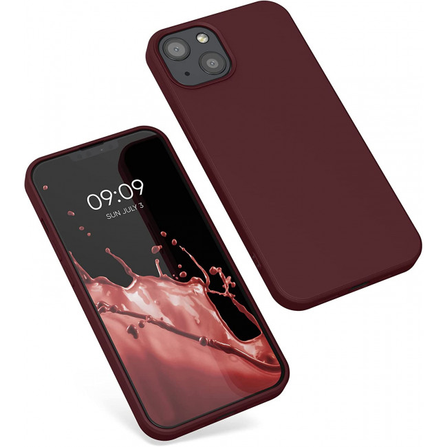 KW iPhone 13 Θήκη Σιλικόνης Rubberized TPU - Rhubarb Red - 55948.209